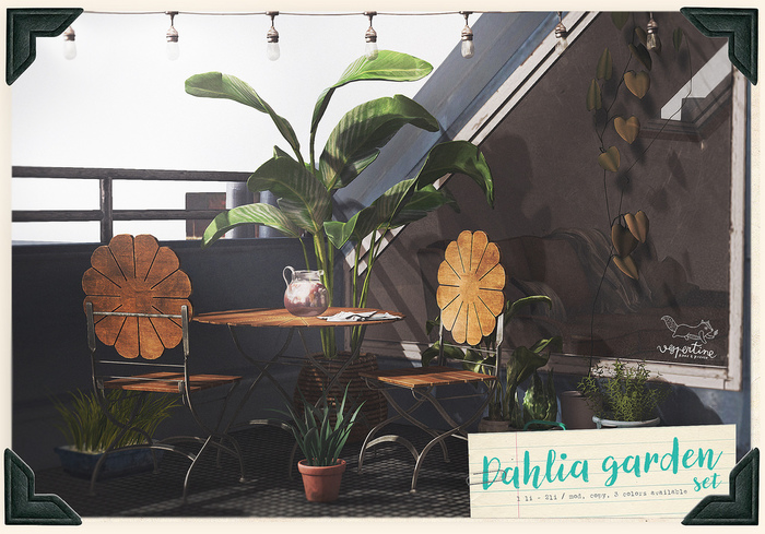 {vespertine}- dahlia garden set /FATPACK OUTLET
