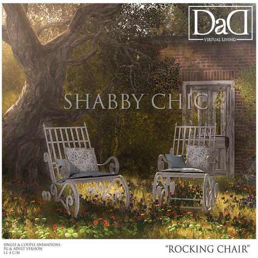 "Shabby Chic Rocking Chair" PG