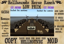 ^^LOW PRIM** Horse ranch, copy/mod with extras