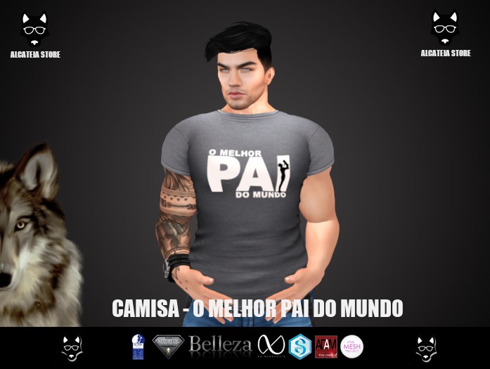 Alcateia - Camisa Melhor Pai do Mundo