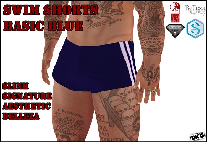 DK'G Swim Shorts Basic Blue