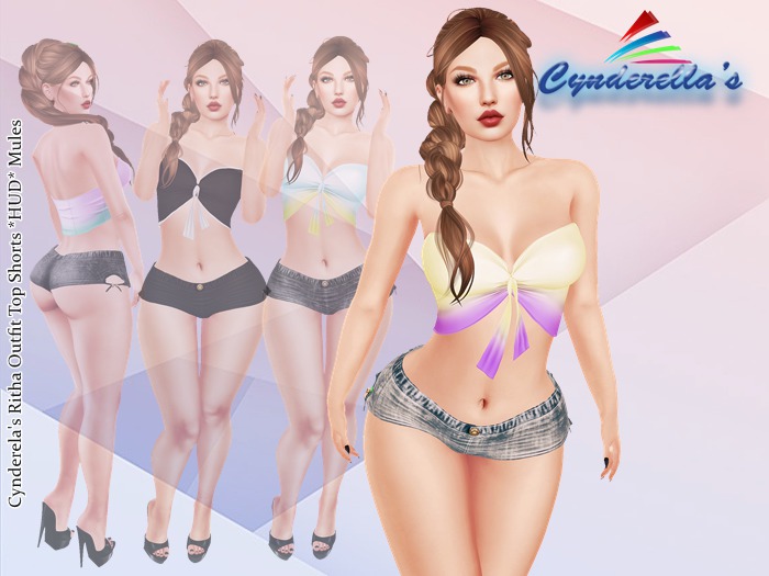 Cynderella's Ritha Outfit Top Short *Hud* Mules