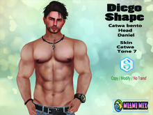 Diego Shape Catwa Bento Head Daniel - Signature Body Gianni