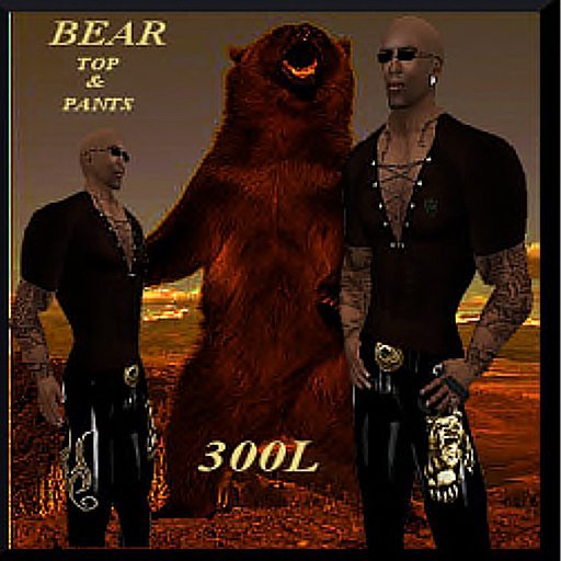 mens leather bear outfit!!