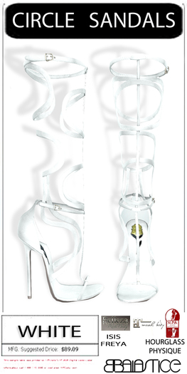 Baiastice_Circle Sandals.White