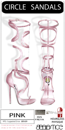 Baiastice_Circle Sandals.Pink