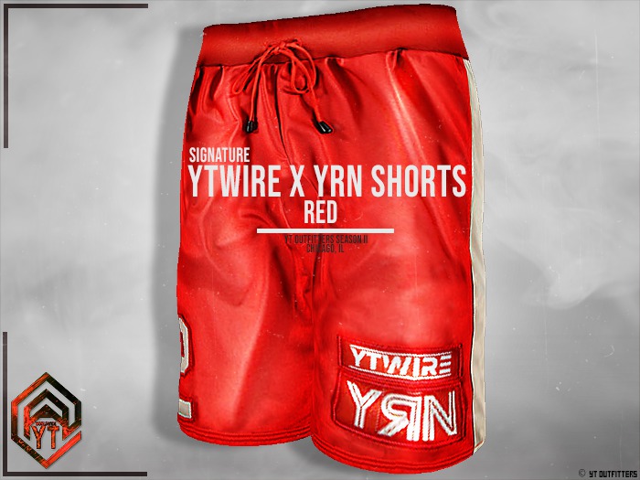 yT - YTWIRE x YRN Shorts - RED (Signature)