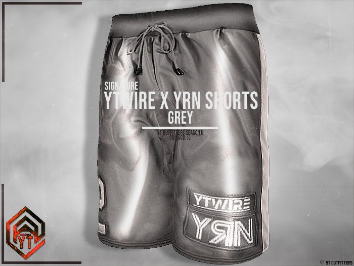 YT - YTWIRE x YRN SHORTS - GREY (SIGNATURE)
