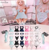 _CandyDoll_ Amada Heart Dress Denim - Maitreya