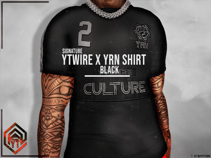 yT - YTWIRE x YRN Shirt - BLACK