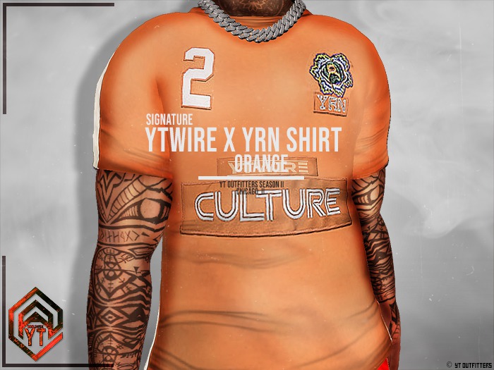 yT - YTWIRE x YRN Shirt - ORANGE