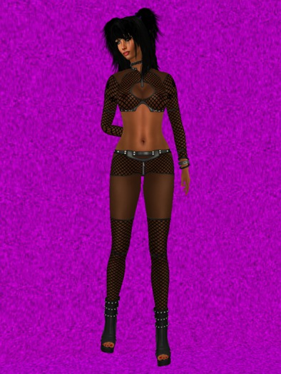 Leather Set Bustier+Pants Net (including Omega-Applier)