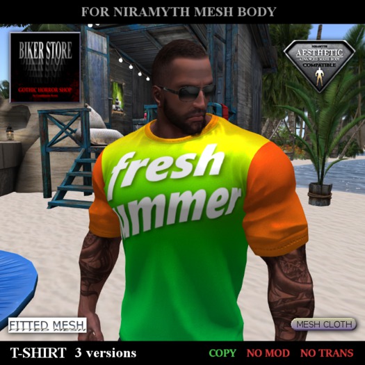 #Aesthetic T-SHIRT "fresh summer"  (3 versions)