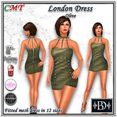 < BD > London Dress Olive