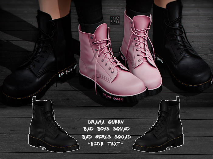 Mossu - Rebel Boots - Black