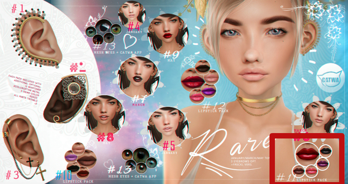 #11 -- LIPSTICK PACK (CATWA)