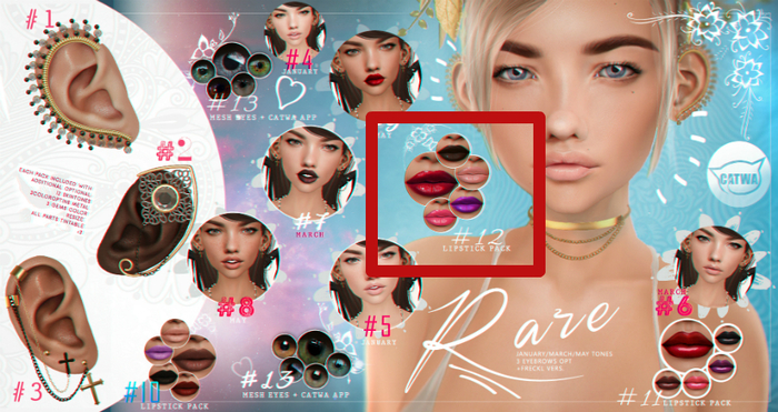 #12 -- LIPSTICK PACK (CATWA)