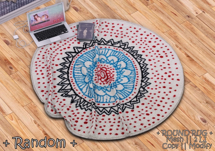 || When I'm Bored || Round Mesh Rug || Random || 2 LI