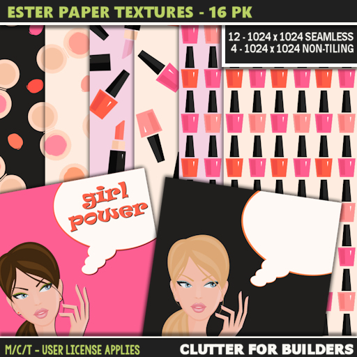 Clutter - Ester Paper Textures - 16PK