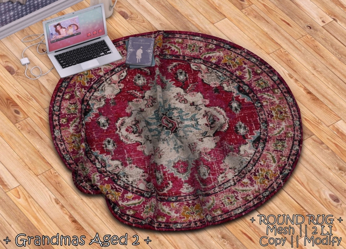 || When I'm Bored || Round Mesh Rug || Grandmas aged 2 || 2 LI 