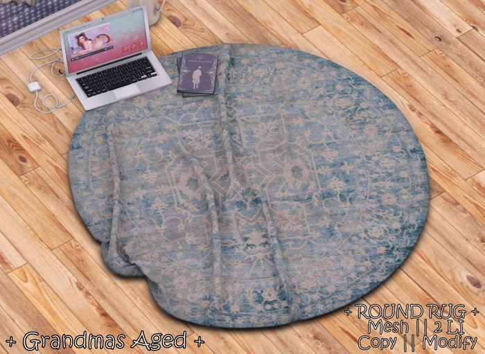 || When I'm Bored || Round Mesh Rug || Grandmas Aged || 2 LI 