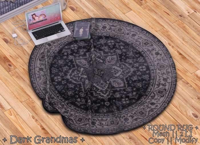 WIB - Round Mesh Rug - Dark Grandmas