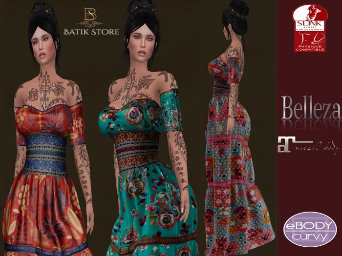 :.: \ * / Batik \ * /:.:Beach Fitted Dress