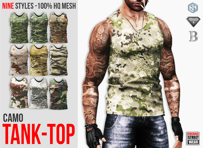 EREBUS - Camo Tank-Top FATPACK 1.0