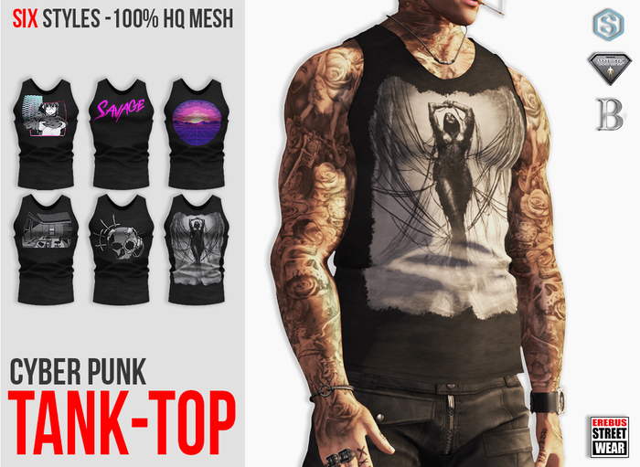 EREBUS - Cyber Punk Tank-Top FATPACK