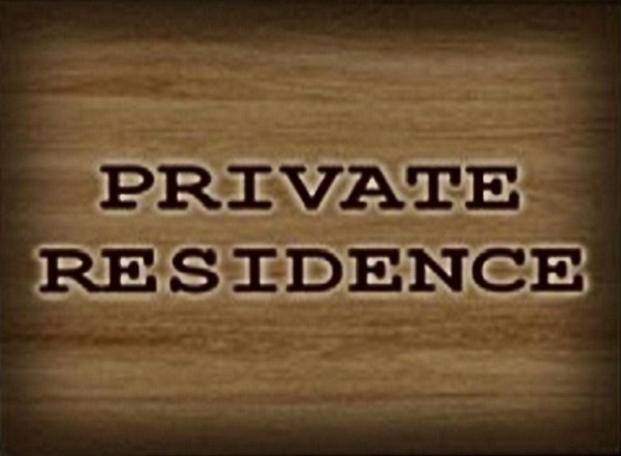 Private Residence Sign
