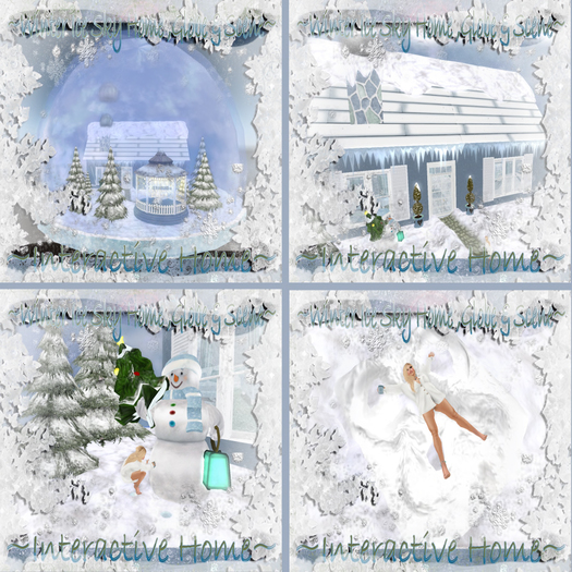 Winter ice sky globe