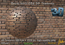 JU Brick Wall 038 3D Textures Full Perm