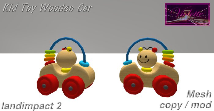 Kid Toy Wooden Car mesh E-BOX