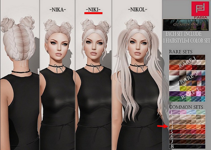 -FABIA- Mesh Hair   <Niki> Ginger set 4