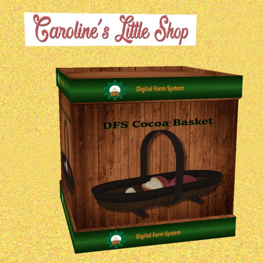 DFS Crate Cocoa Basket, Storage & Vendor Crate