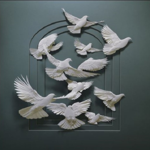 Doves Bas Relief