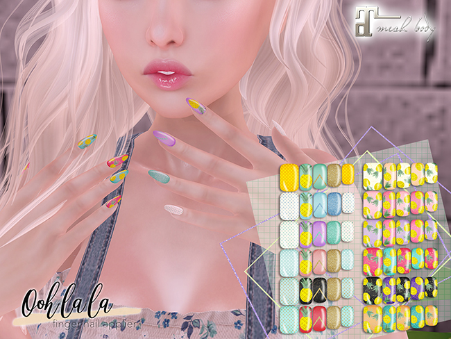 #oohlala - nail set pineapple
