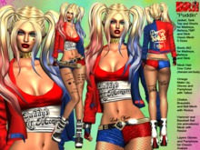 **PUDDIN V2 HARLEY QUINN STYLE COMPLET OUTFIT **