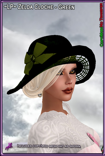 ~LP~ Zelda Cloche (BOXED) Green