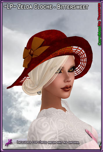 ~LP~ Zelda Cloche (BOXED) Bittersweet