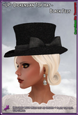~LP~Dickensian Top Hat (BOXED) Black Felt