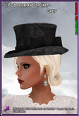 ~LP~Bohemian Top Hat (BOXED) Grey