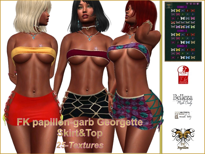 FK papillon Garb Georgette