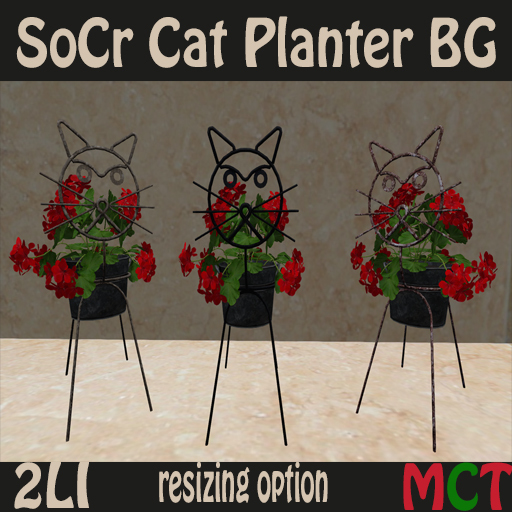 SoCr Cat Planter BG