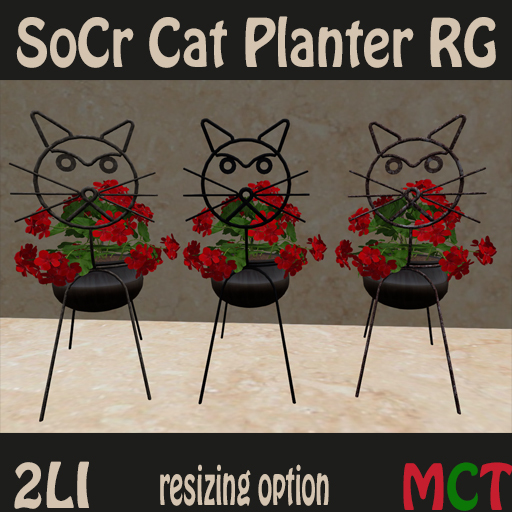 SoCr Cat Planter RG