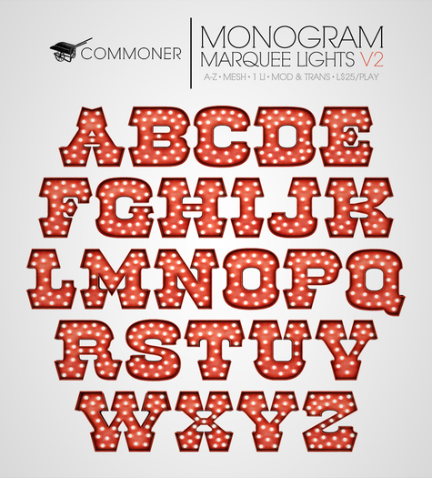 [Commoner] Monogram Marquee Light V2 / Y