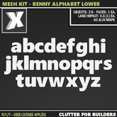 Clutter - Mesh Kit - Benny Alphabet Lower