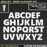 Clutter - Mesh Kit - Benny Alphabet Caps