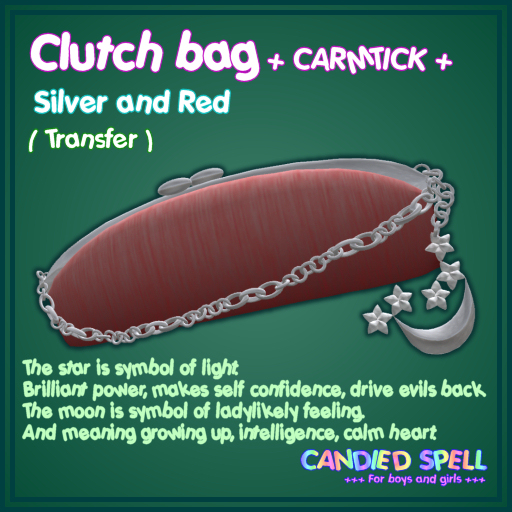 [CS] : + CARMTICK + Clutch bag Silver&Red