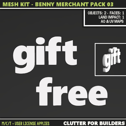 Clutter - Mesh Kit - Benny Merchant Pack 03